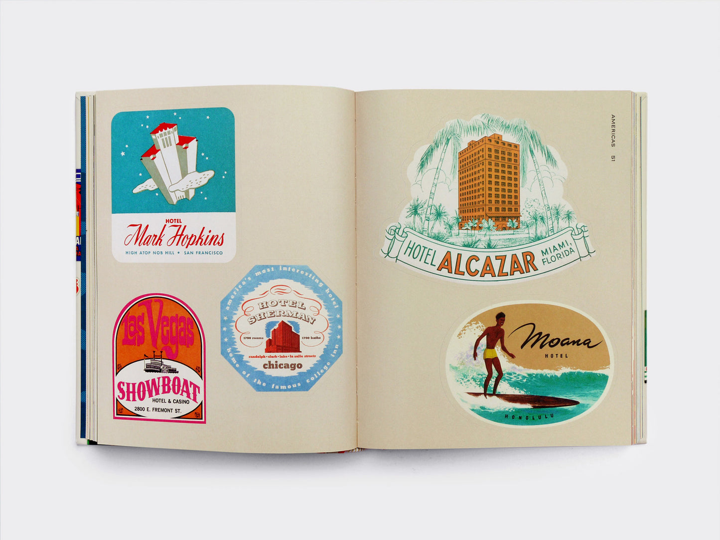 Hotel Retro Sticker Book